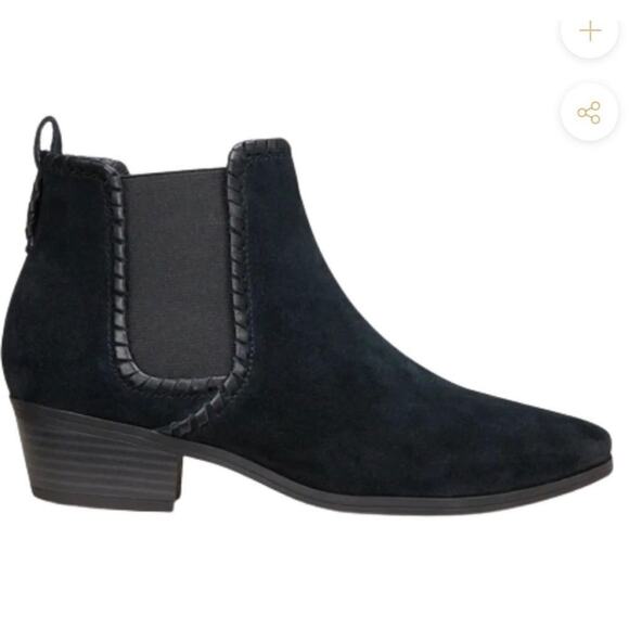 Jack Rogers Womens waterproof black suede Poppy bootie Size 9M - Picture 1 of 5